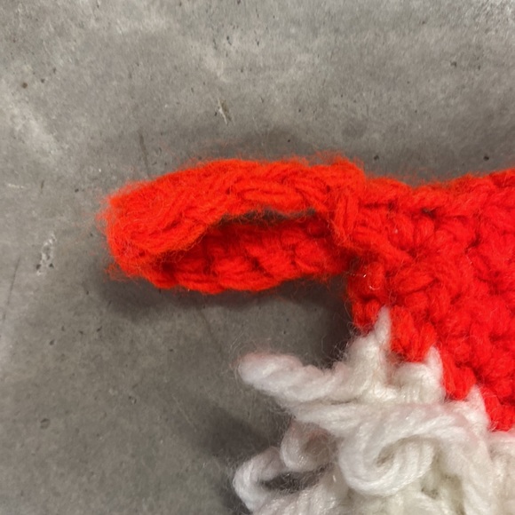 VINTAGE Knit Loopy Santa Stocking 1970’s - Picture 3 of 9